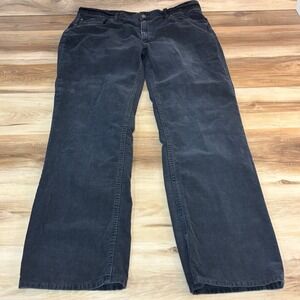 Polo Ralph Lauren Corduroy Pants Mens 38x32 Classic 867 Faded Black Straight Leg